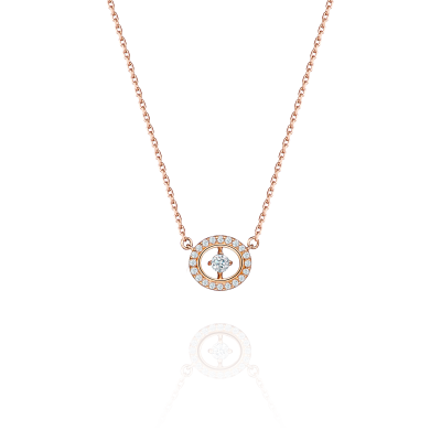 N05-TC-000-1 Колье (585) (1 Бр Кр-57 0,058Ct 3/5А ,20 Бр Кр-57 0,124Ct 3/5А) ШК: 2000000039329
