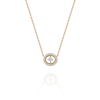N05-TC-000-2 Колье (585) (1 Бр Кр-57 0,060Ct 3/5А ,20 Бр Кр-57 0,092Ct 3/5А) ШК: 2000000037530